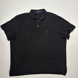 U.S. Polo Assn. Black Polo Shirt - Size 2XL